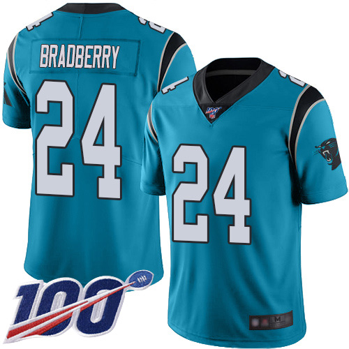 Carolina Panthers Limited Blue Youth James Bradberry Alternate Jersey NFL Football #24 100th Season Vapor Untouchable